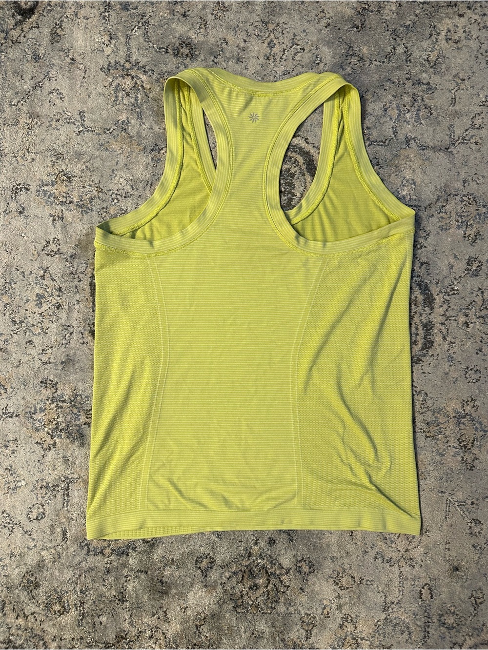 Athleta Neon Yellow Racerback Performance Tank - Picture 2 of 4